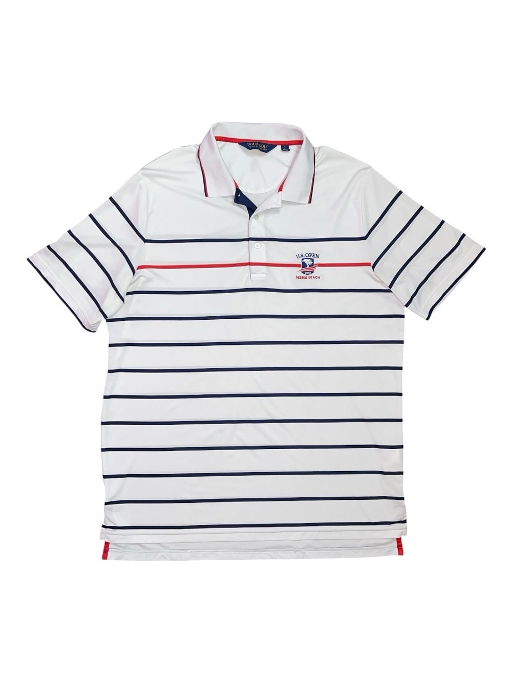 Polo Golf Ralph Lauren U.S. Open 2019 Polo Shirt Men's XL Pebble Beach Striped
